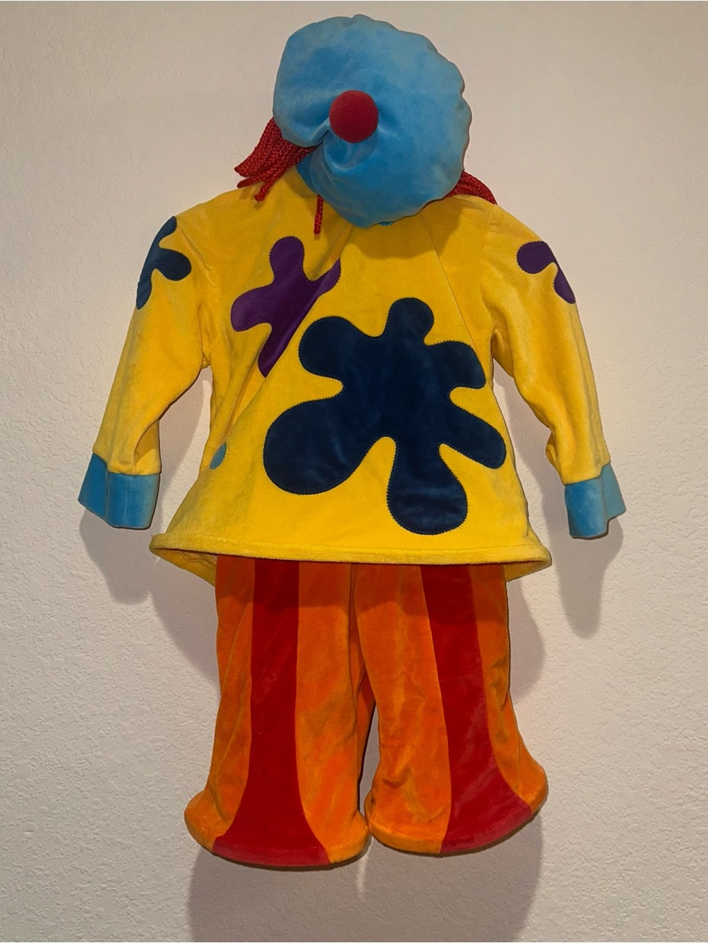 Y2K Disney Direct Jojo Circus Kids Clown Costume with wig Size XS (3/4)
